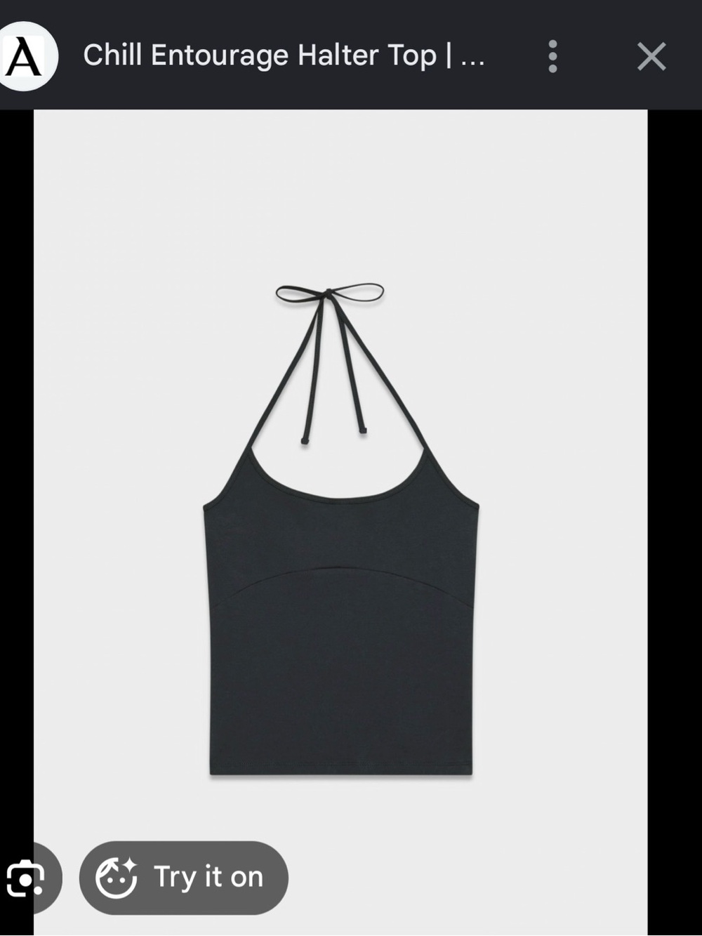 Aritzia TNA chill halter top